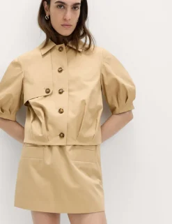 Pure Cotton Balloon Sleeve Jacket