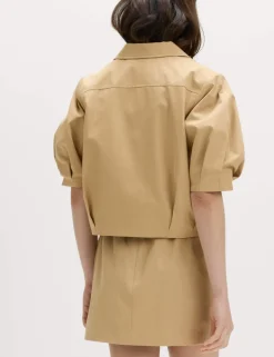 Pure Cotton Balloon Sleeve Jacket