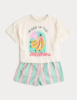 Pure Cotton Banana Pyjamas (1-8 Yrs)