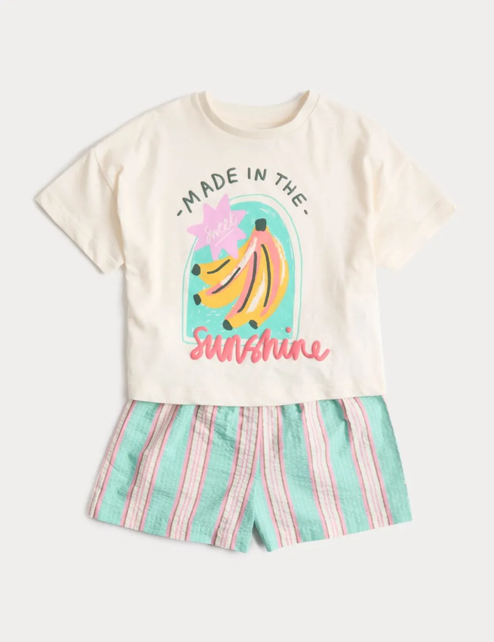 Pure Cotton Banana Pyjamas (1-8 Yrs)