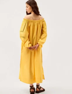 Pure Cotton Bandeau Midi Dress