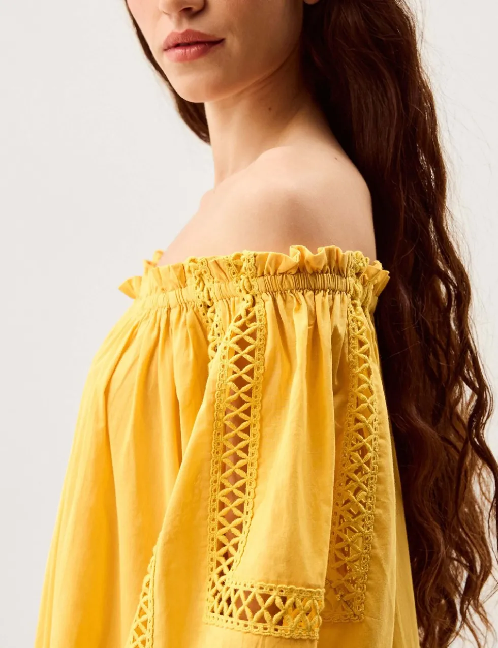 Pure Cotton Bandeau Midi Dress