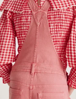Pure Cotton Barrel Leg Dungarees (2-16 Yrs)