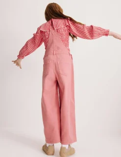 Pure Cotton Barrel Leg Dungarees (2-16 Yrs)