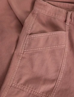 Pure Cotton Barrel Leg Trousers