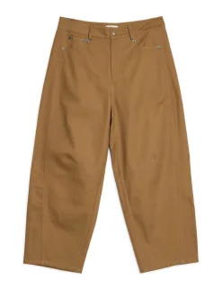 Pure Cotton Barrel Leg Trousers