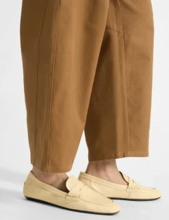 Pure Cotton Barrel Leg Trousers