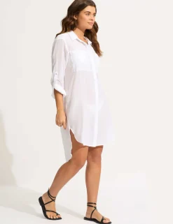 Pure Cotton Beach Cover Up Shirt