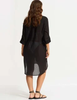 Pure Cotton Beach Cover Up Shirt