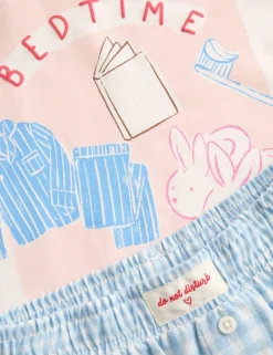 Pure Cotton Bedtime Graphic Pyjamas (1-8 Yrs)