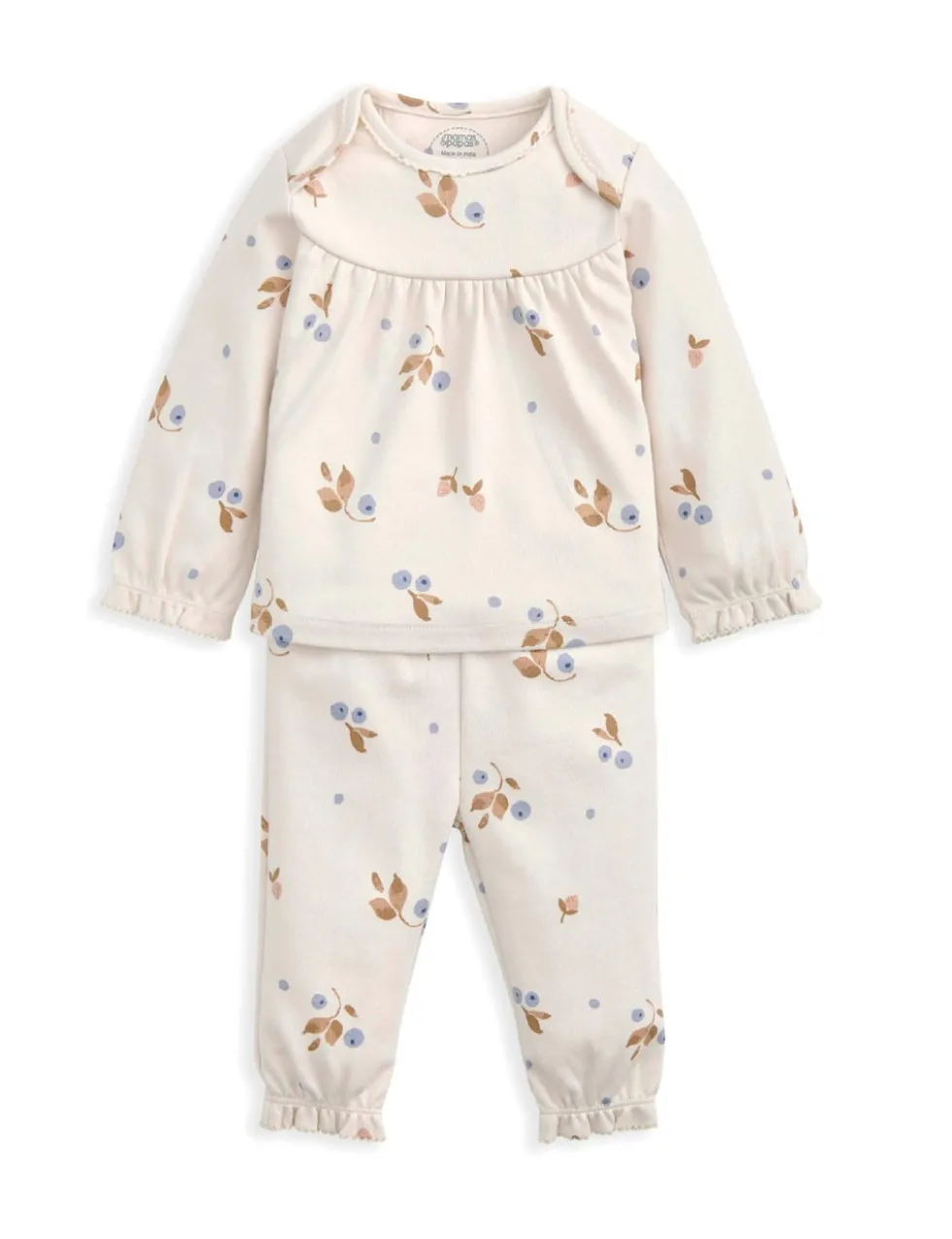 Pure Cotton Berries Print Pyjamas (3-36 Mths)