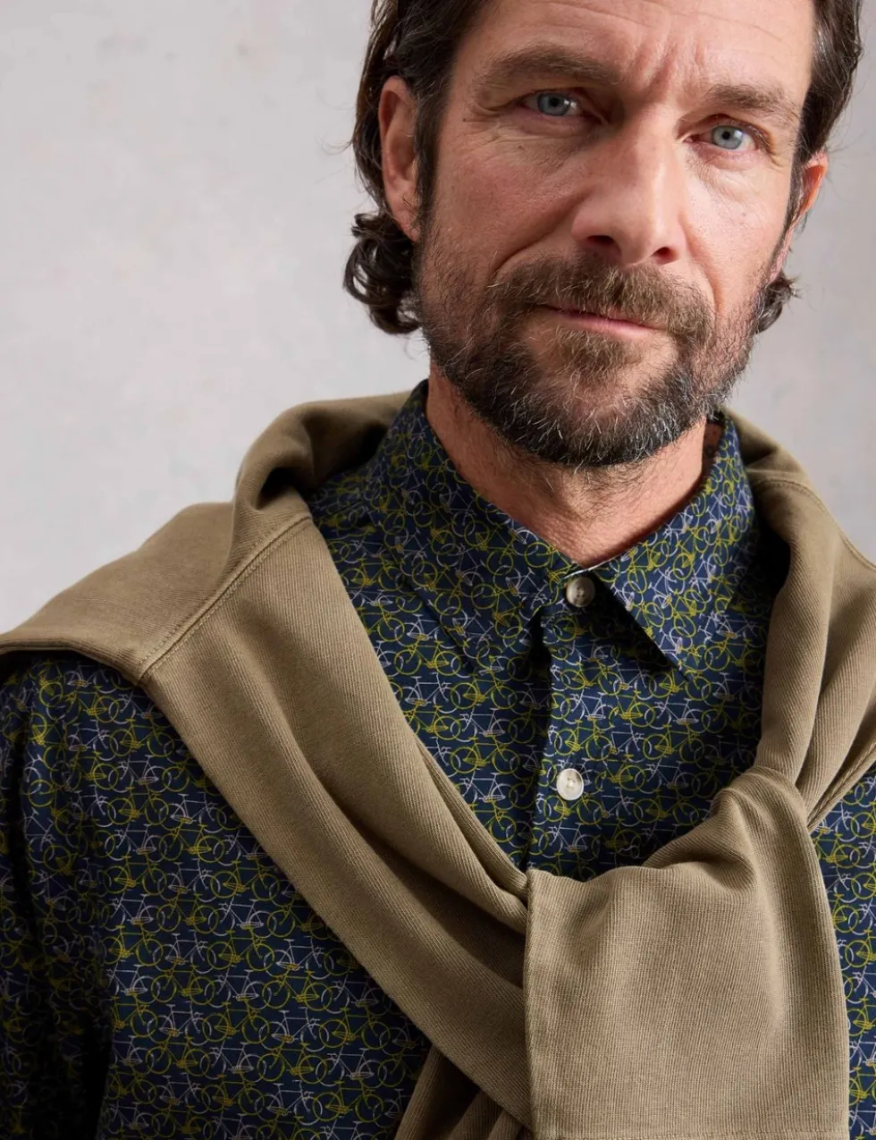 Pure Cotton Bike Print Shirt