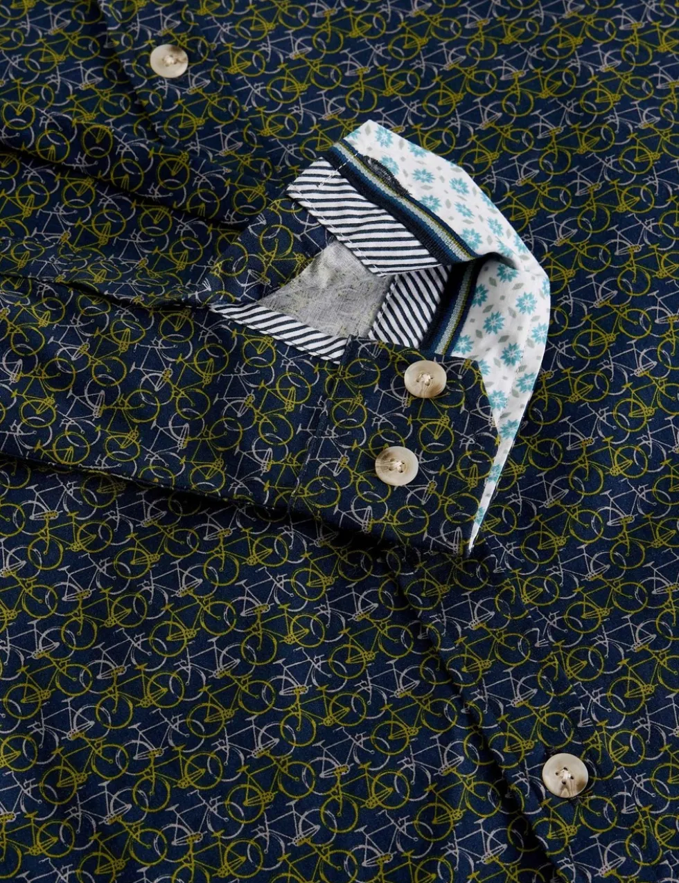 Pure Cotton Bike Print Shirt