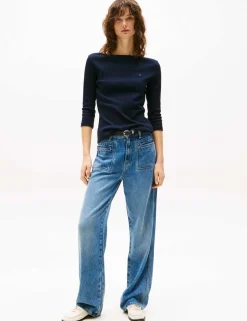 Pure Cotton Boat Neck Top