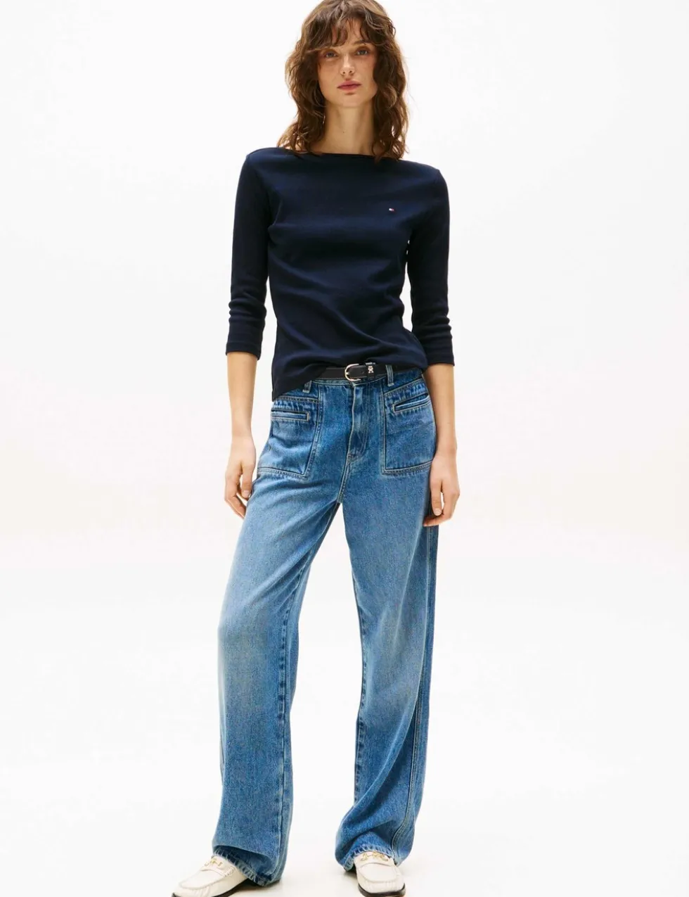 Pure Cotton Boat Neck Top
