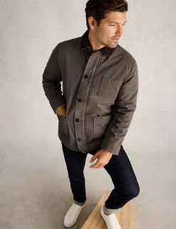 Pure Cotton Borg Lined Utility Jacket