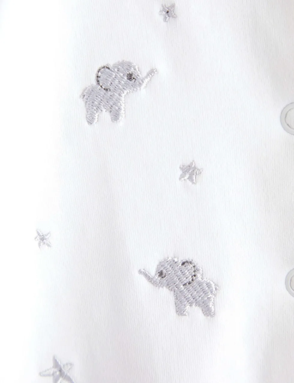 Pure Cotton Born in 26½lbs26 Elephant Sleepsuit (5lbs-6 Mths)