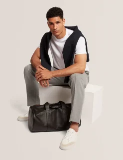 Pure Cotton Branded Honeycomb Trim T-Shirt