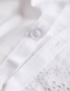Pure Cotton Broderie Anglaise Bedding Set