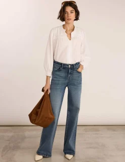 Pure Cotton Broderie Blouse