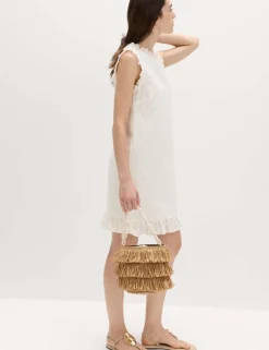 Pure Cotton Broderie Mini Shift Dress