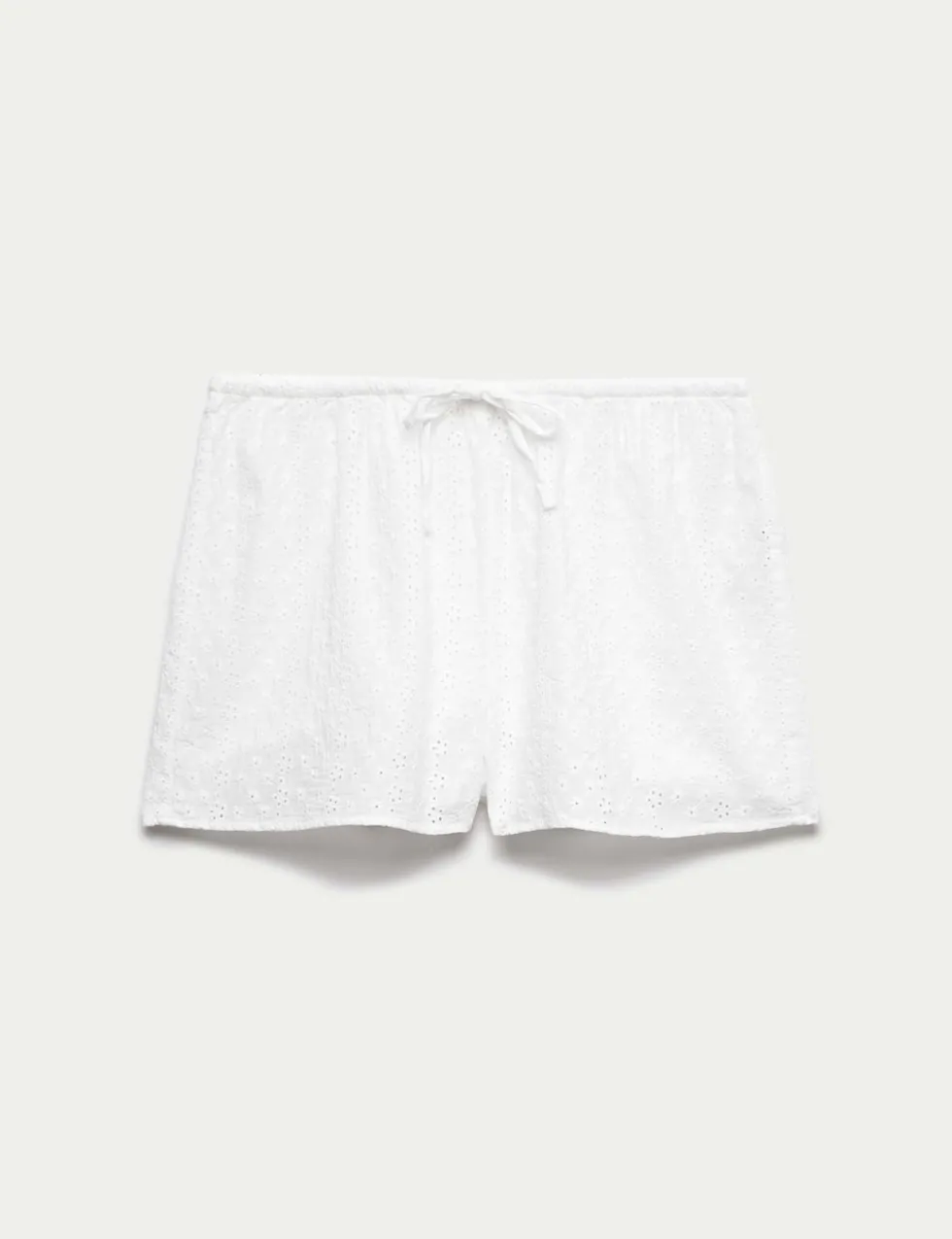 Pure Cotton Broderie Pyjama Shorts