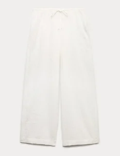 Pure Cotton Broderie Pyjama Bottoms
