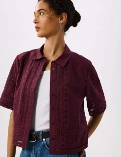 Pure Cotton Broderie Shirt