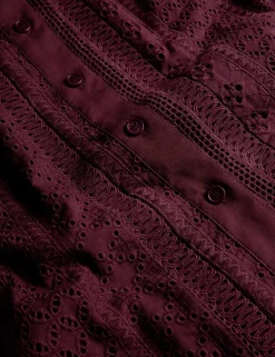 Pure Cotton Broderie Shirt