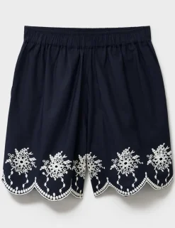 Pure Cotton Broderie Shorts
