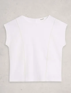 Pure Cotton Broderie T-Shirt