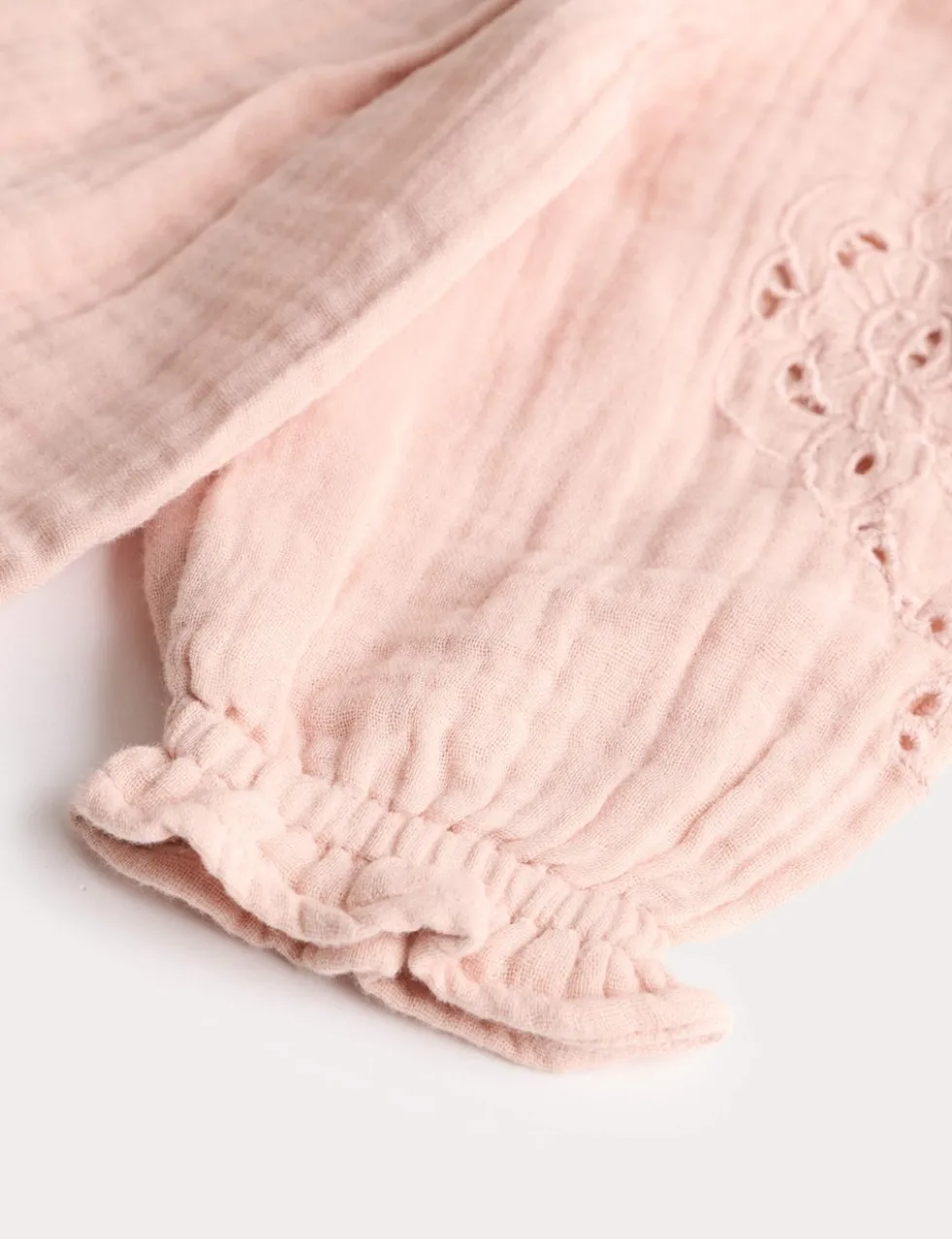 Pure Cotton Broderie Woven All in One (0-12 Mths)