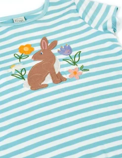 Pure Cotton Bunny Appliqué T-Shirt (1-10 Yrs)