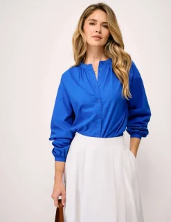 Pure Cotton Button Through Blouse