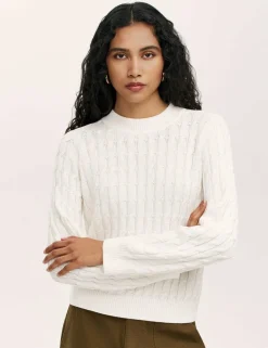 Pure Cotton Cable Knit Jumper