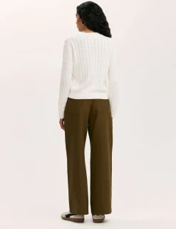 Pure Cotton Cable Knit Jumper