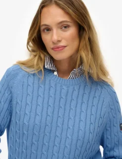 Pure Cotton Cable Knit Relaxed Jumper