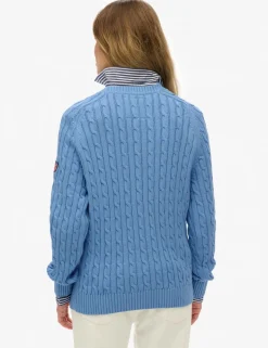 Pure Cotton Cable Knit Relaxed Jumper