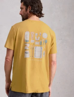 Pure Cotton Camping Graphic T-Shirt