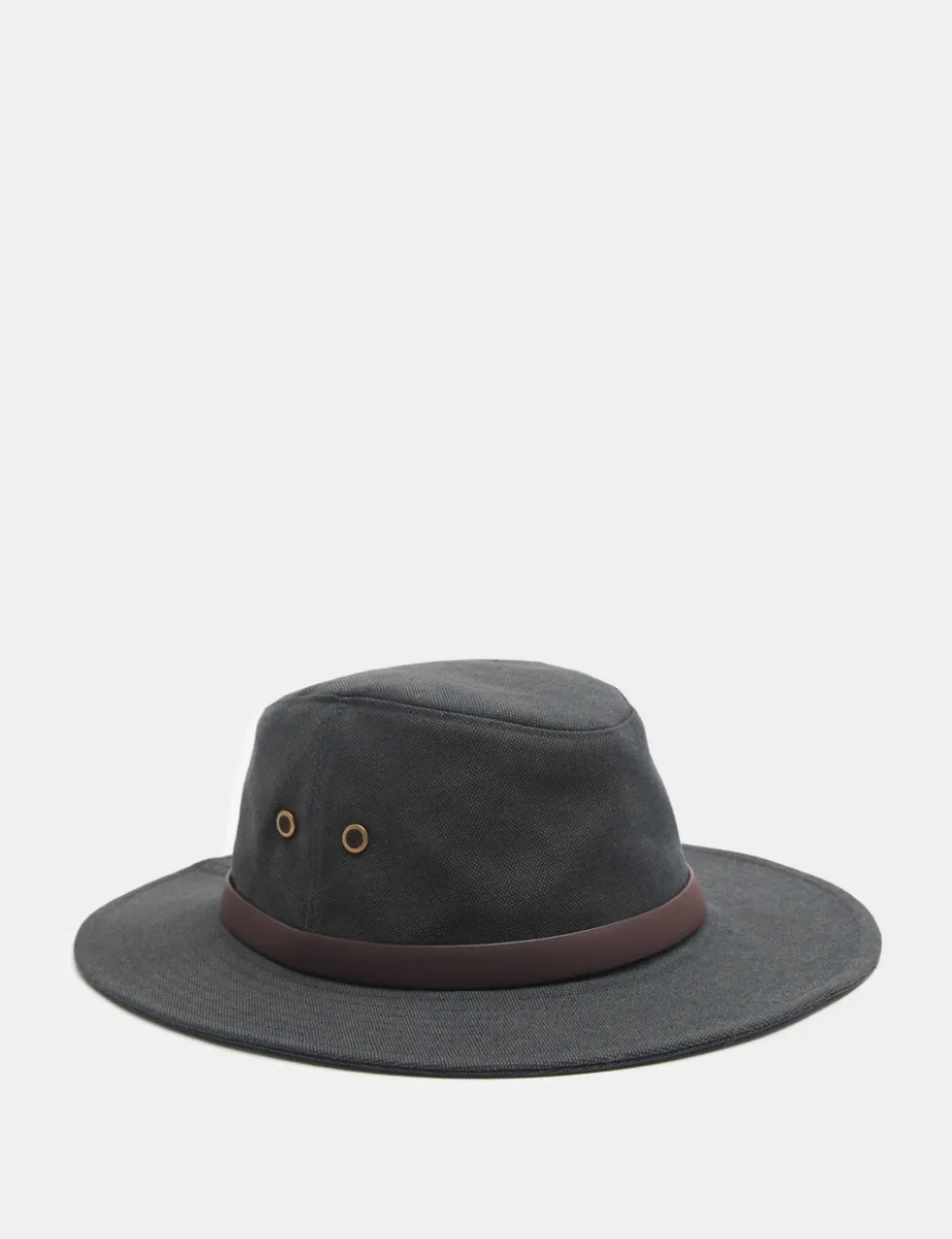 Pure Cotton Canvas Broad Brim Hat