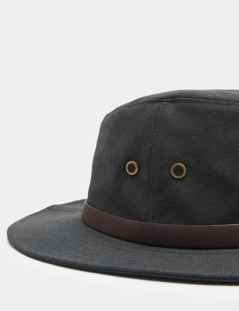 Pure Cotton Canvas Broad Brim Hat