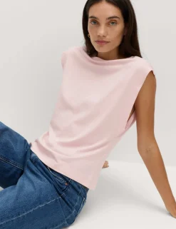 Pure Cotton Cap Sleeve T-Shirt