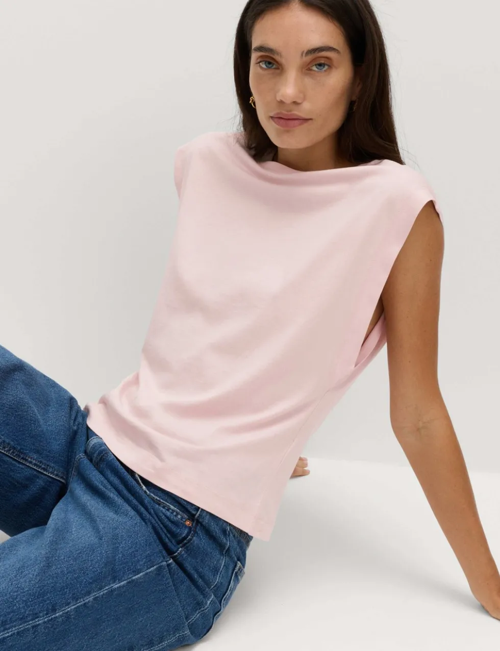 Pure Cotton Cap Sleeve T-Shirt