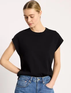 Pure Cotton Cap Sleeve T-Shirt