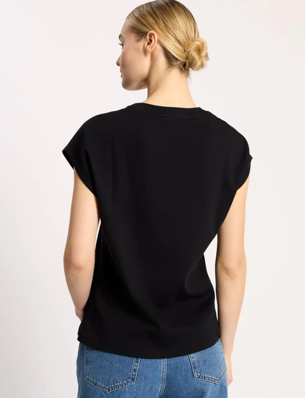 Pure Cotton Cap Sleeve T-Shirt