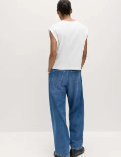 Pure Cotton Cap Sleeve T-Shirt