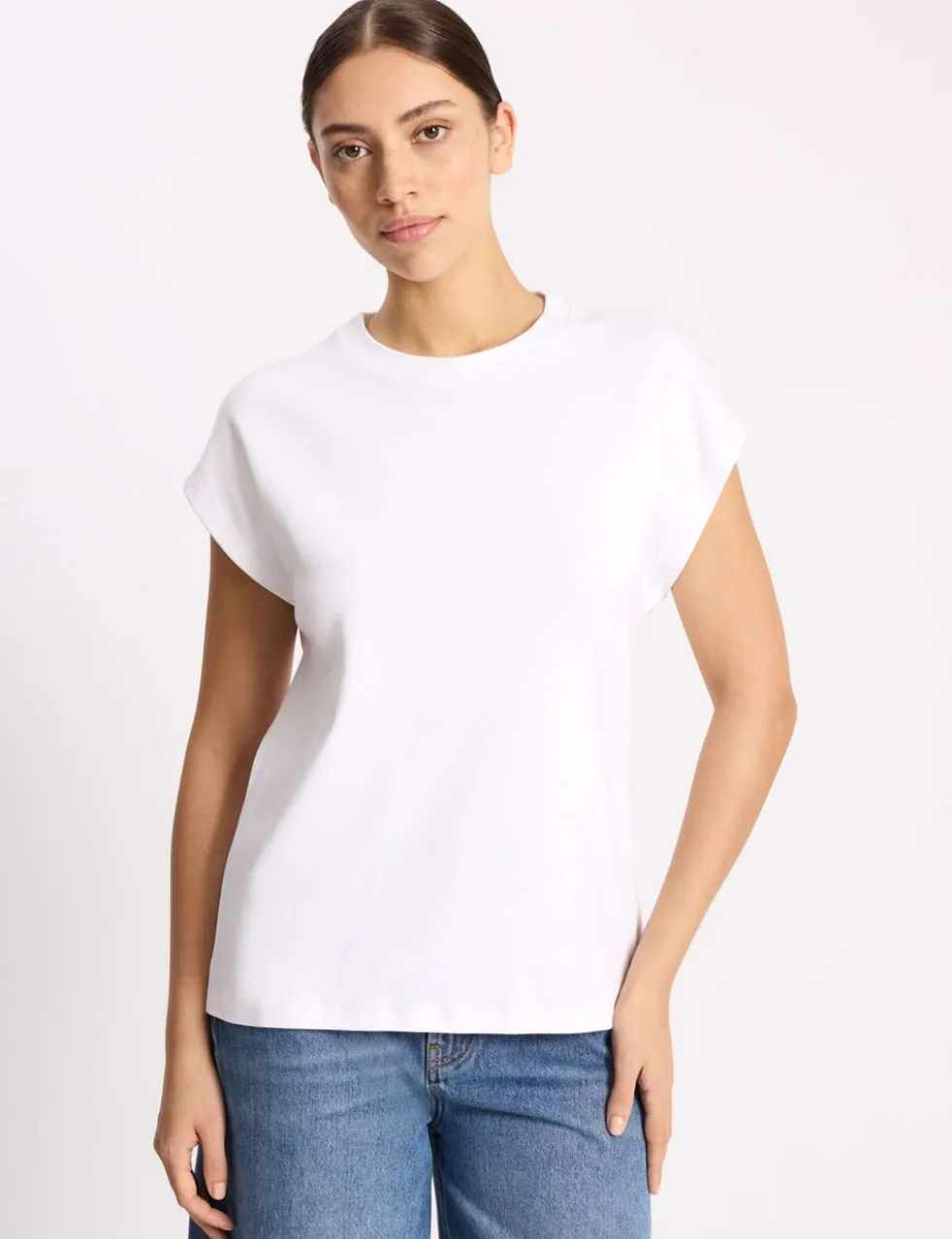 Pure Cotton Cap Sleeve T-Shirt