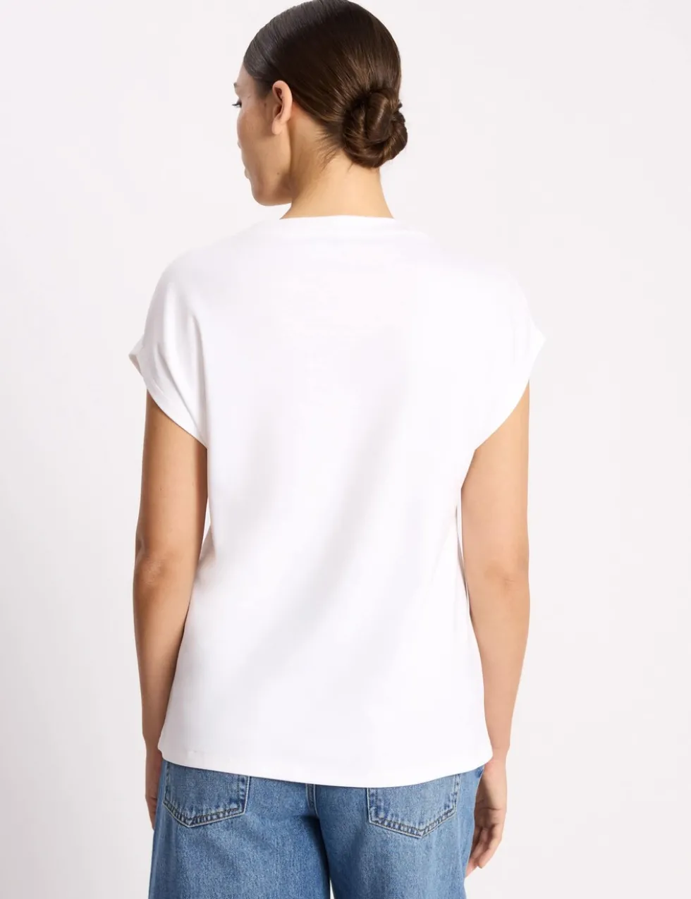 Pure Cotton Cap Sleeve T-Shirt