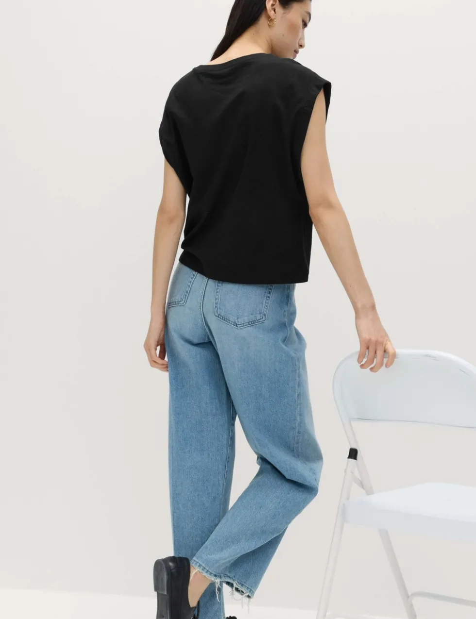 Pure Cotton Cap Sleeve T-Shirt
