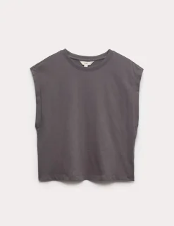 Pure Cotton Cap Sleeve T-Shirt